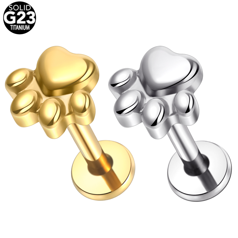 Body Jewelry Implant Grade - 1 pz Implant Grade Titanium Puppy