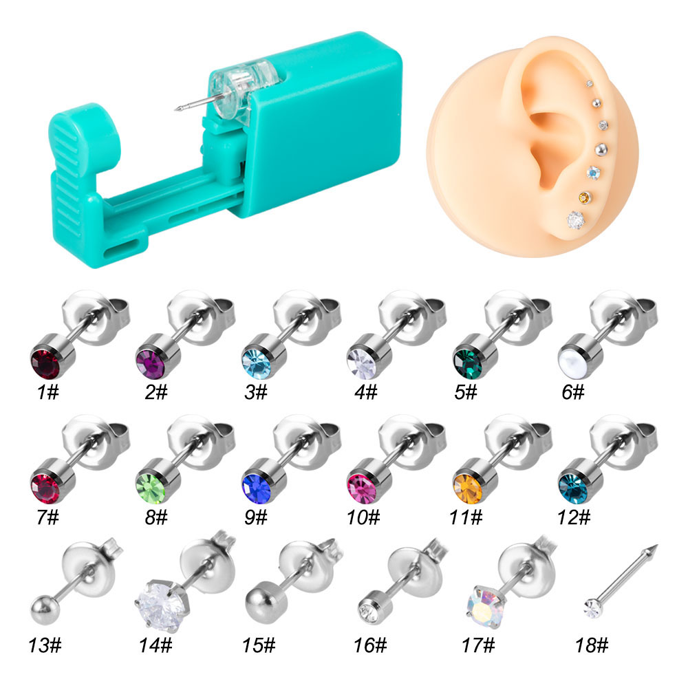 Body Jewelry Factory - 1pc Usa E Getta Verde Strumento