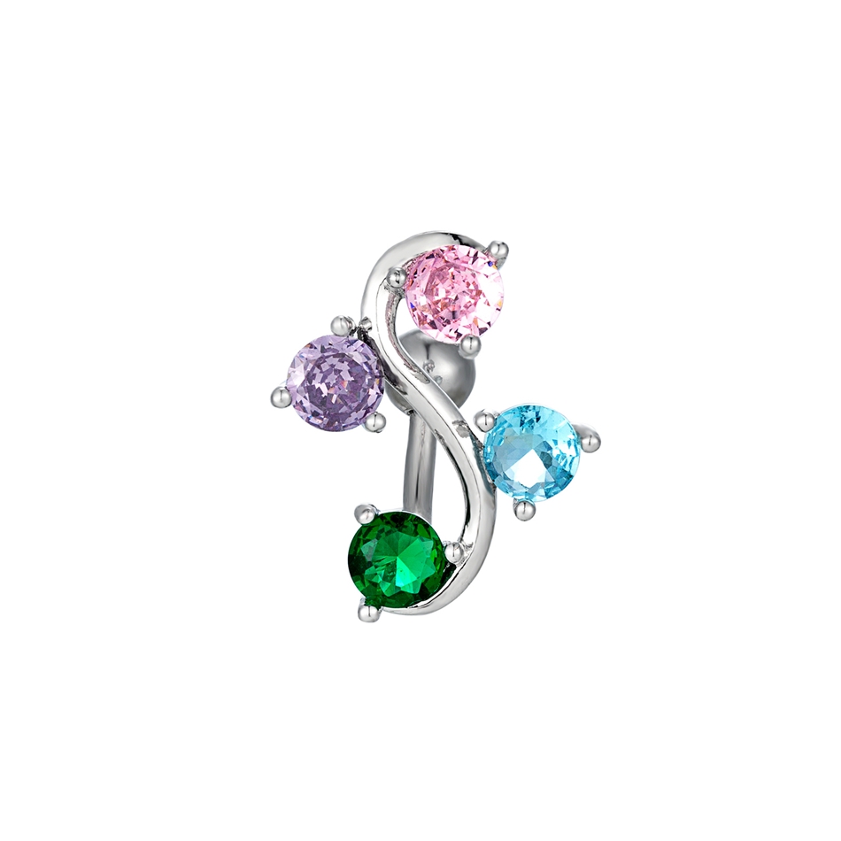 Body Jewelry Shop - Anello per ombelico curvo in acciaio