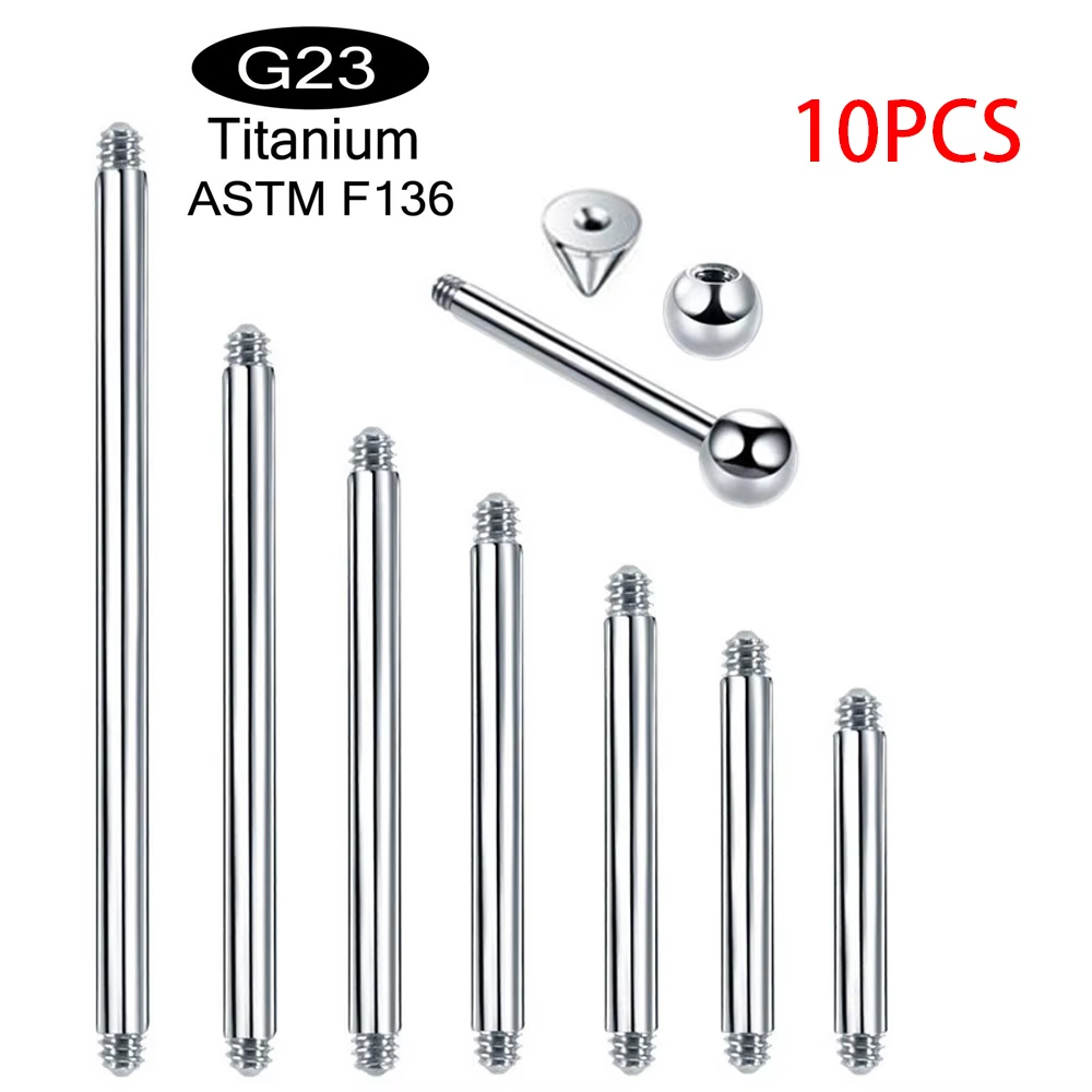 Body Jewelry Implant Grade - 10 pezzi/lotto ASTM F136 Titanio di