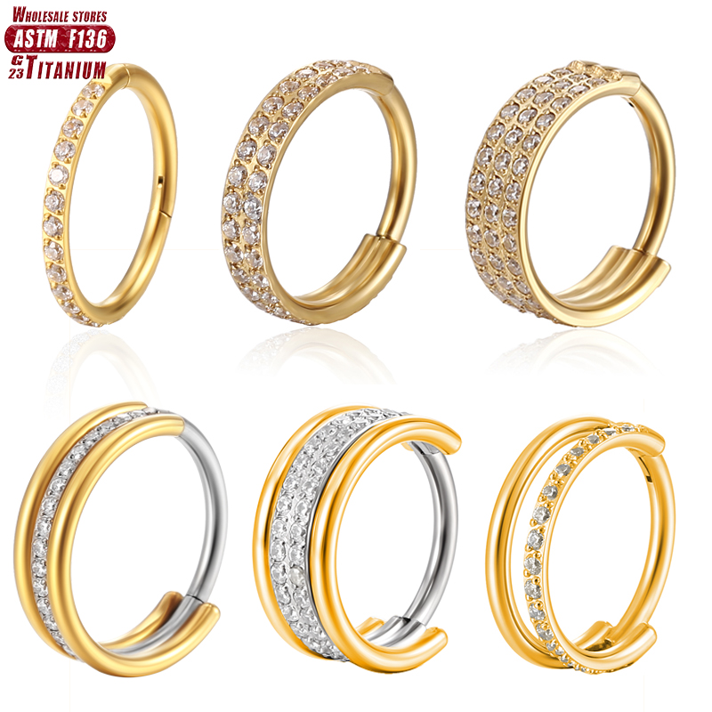 Body Jewelry Implant Grade - F136 anello al naso in titanio