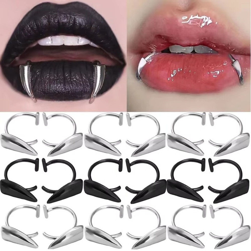 Body Jewelry Lip Ring - Set da 2 pezzi di anelli