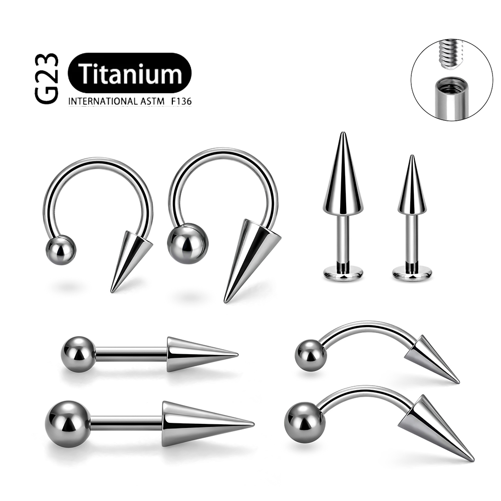 Body Jewelry Implant Grade - 1 pz grado impianto F136 titanio
