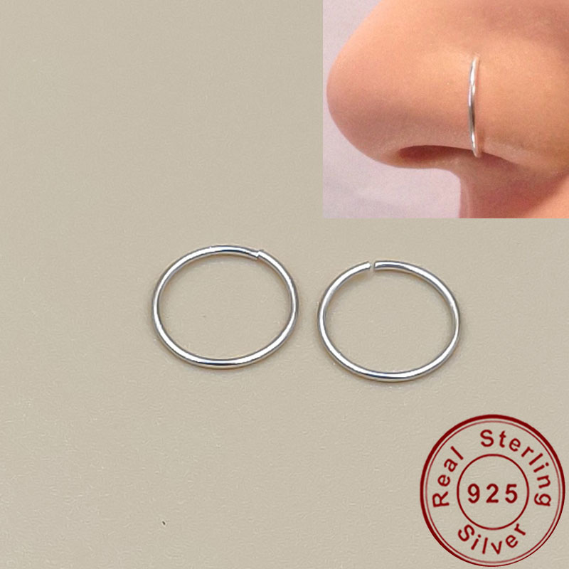 Body Jewelry Lip Ring - 925 anello al naso in argento