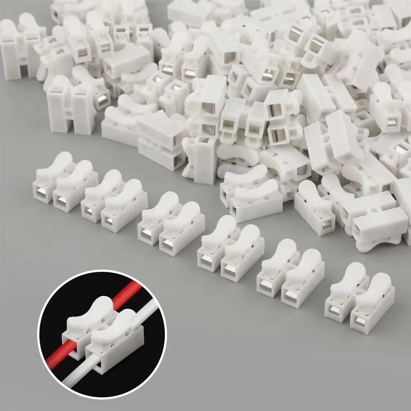 Threadless Push Pin - 50 Pezzi Connettori Elettrici a Molla