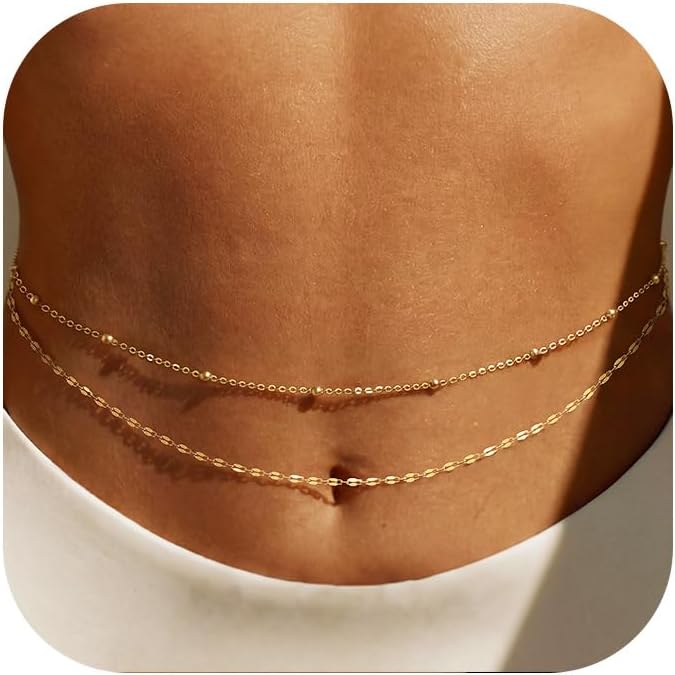Body Jewelry For Sale - Catena da Vita Placcata Oro 14K