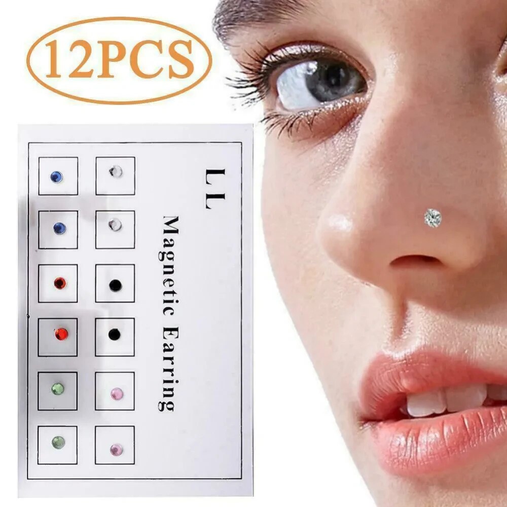 12 PZ/carta Falso Traguratore  - Body Jewelry Nose Studs recensione e prezzo
