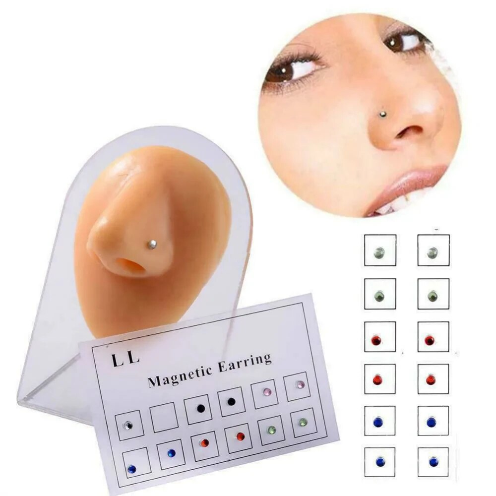 12 PZ/carta Falso Traguratore  - Body Jewelry Nose Studs recensione e prezzo