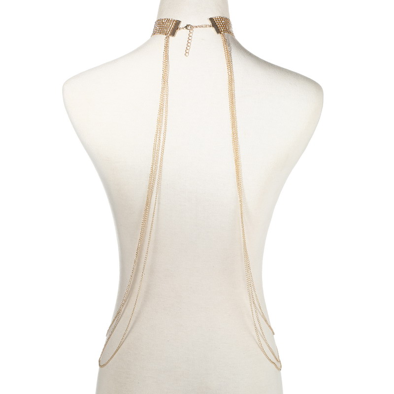 Catena per il corpo color oro  - Body Jewelry For Sale recensione e prezzo