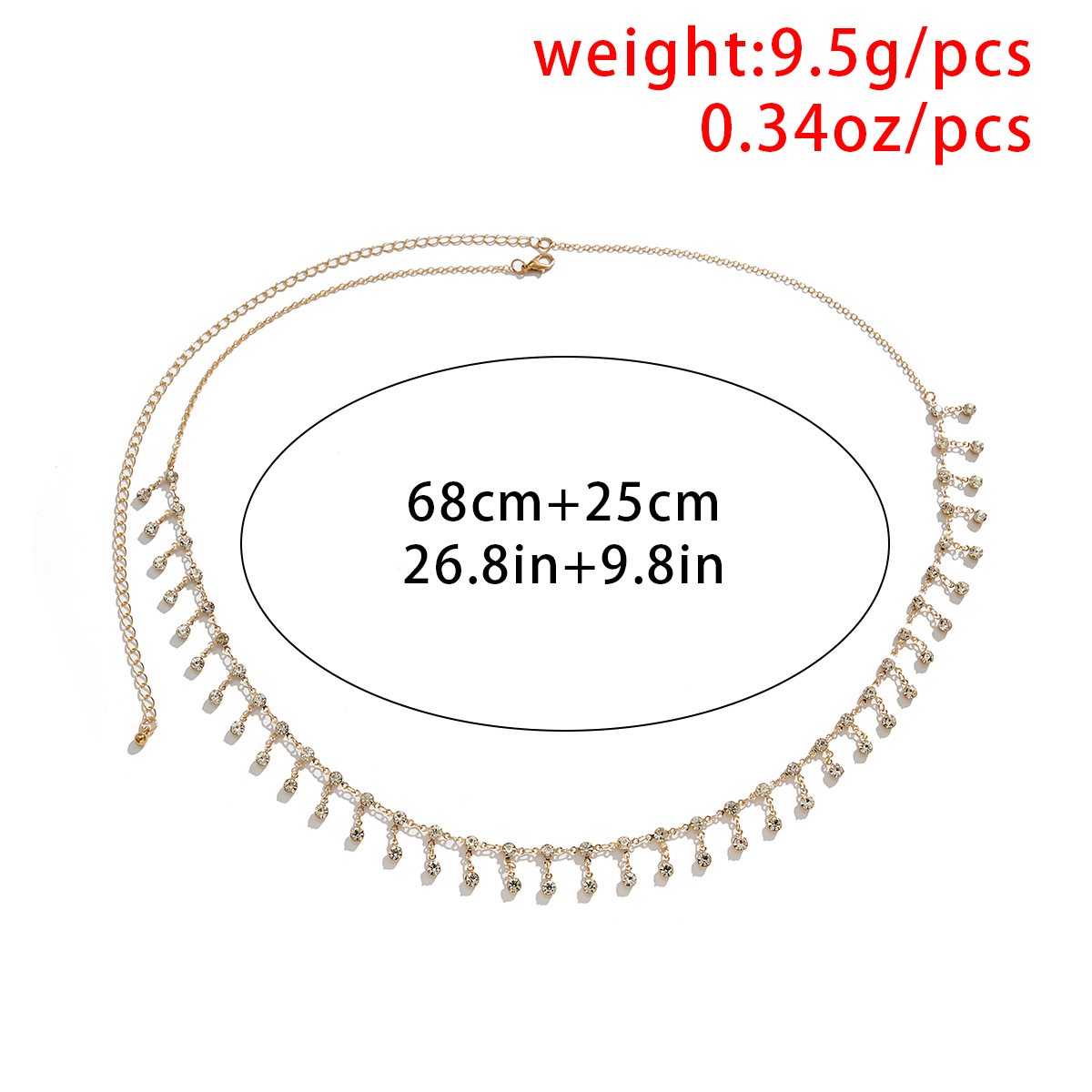 Cintura sexy con catena in vit - Body Jewelry For Sale recensione e prezzo