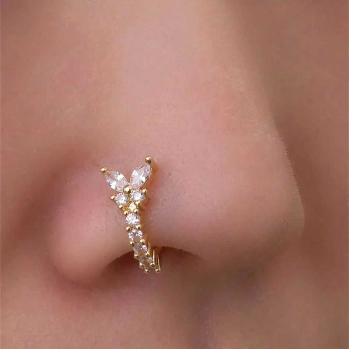 Clip per naso a forma di Y, se - Body Jewelry Nose Studs recensione e prezzo