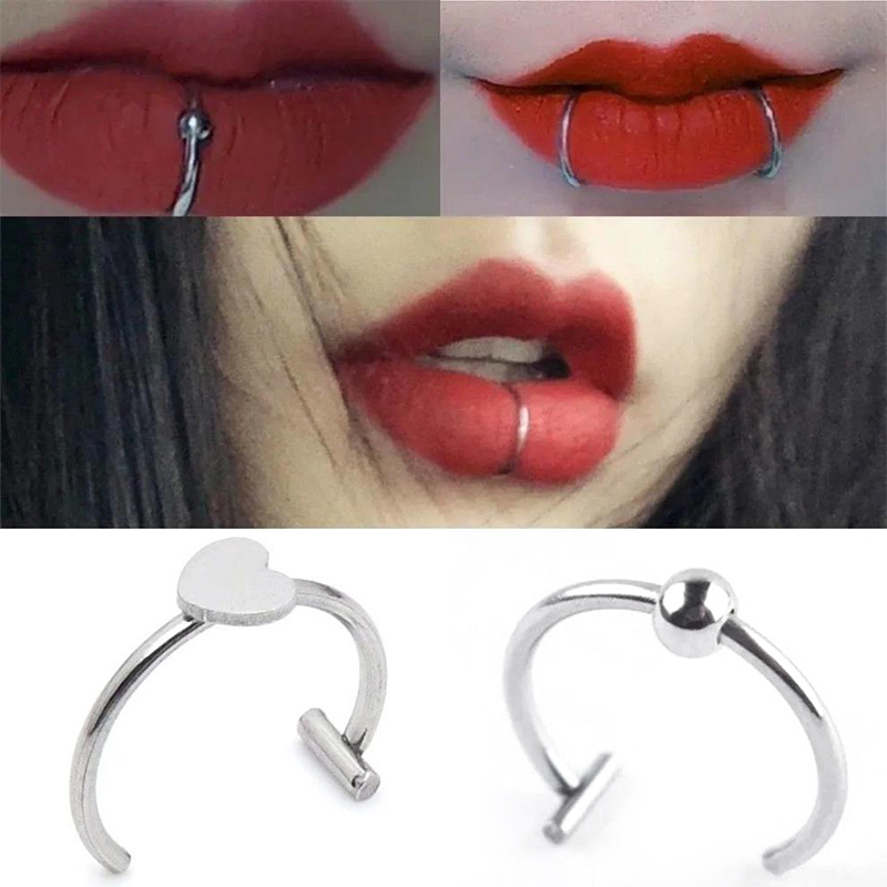 1Pc In Acciaio Inox Falso Anel - Body Jewelry Lip Ring recensione e prezzo