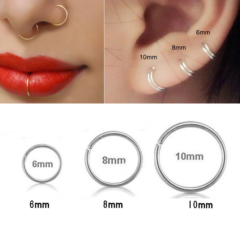 925 anello al naso in argento  - Body Jewelry Lip Ring recensione e prezzo