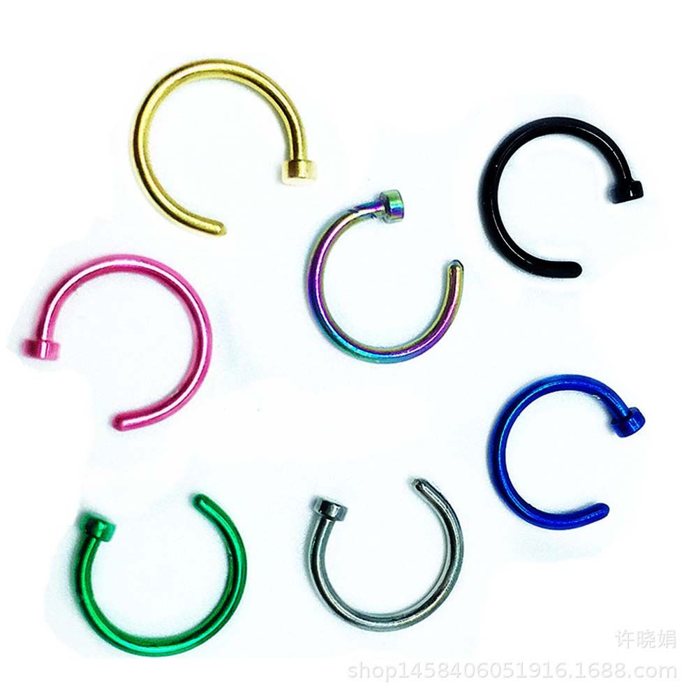 10 Pezzi di Orecchini a Cerchi - Body Jewelry Nose Studs recensione e prezzo
