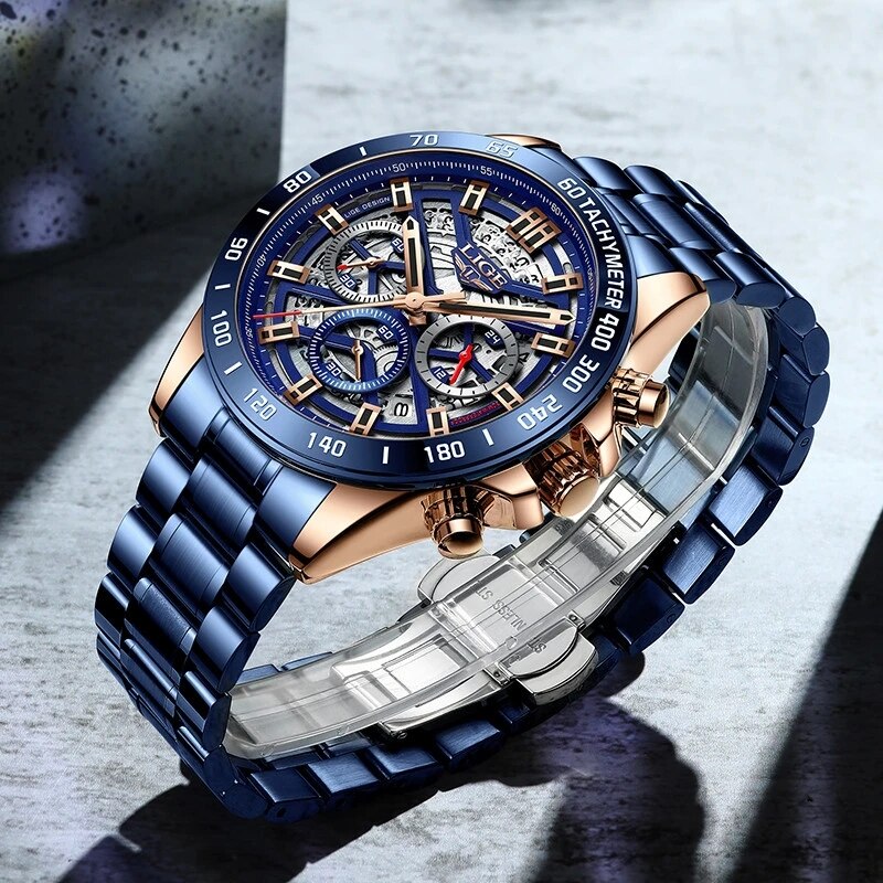 LIGE 2024 New Men Watch Top Br - Threadless Push Pin recensione e prezzo