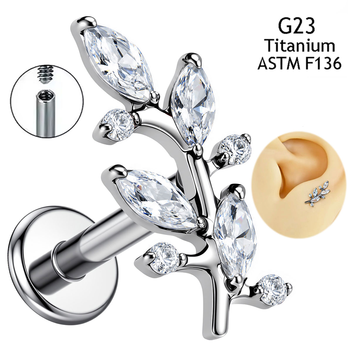 Nuovo Gioiello per Piercing in - Body Jewelry Implant Grade recensione e prezzo