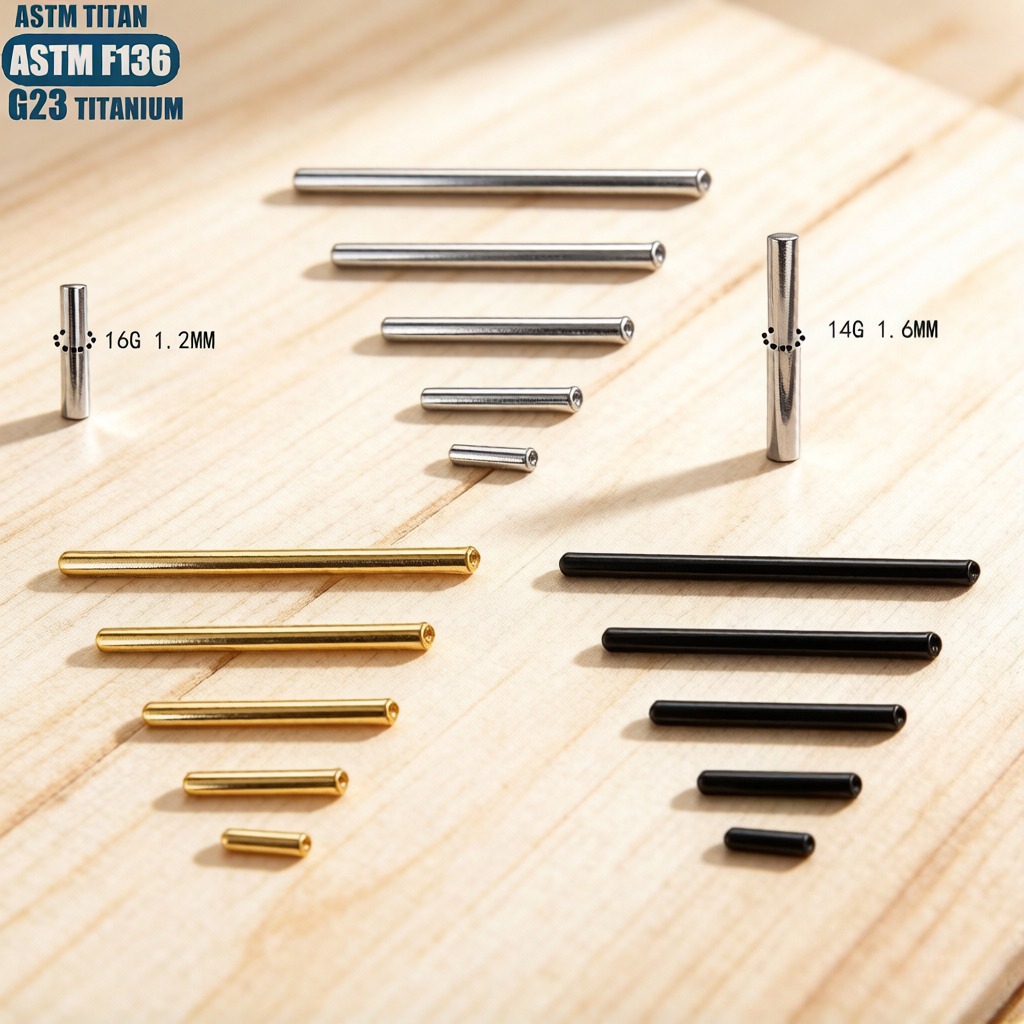 Ingrosso Asta per Septum in Ti - Body Jewelry Implant Grade recensione e prezzo