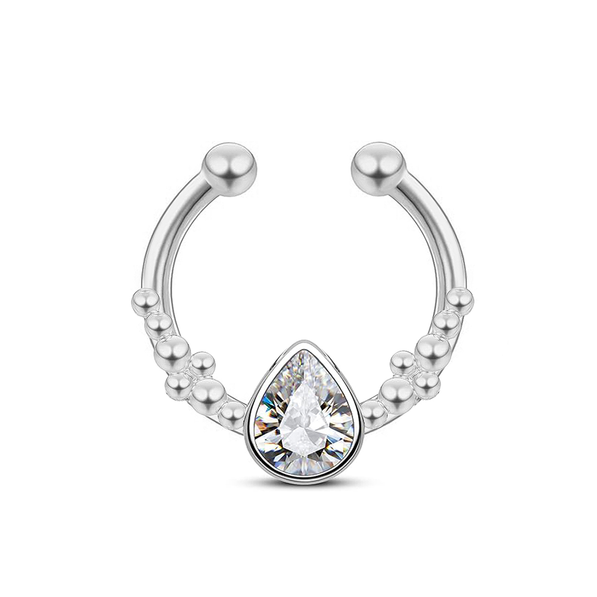 Anello al naso falso con gocci - Body Jewelry Nose Studs recensione e prezzo