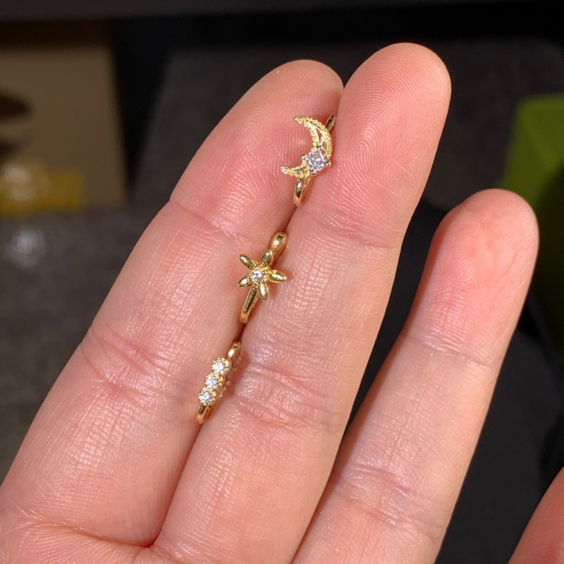 Set di 3 clip per naso retrò d - Body Jewelry Nose Studs recensione e prezzo