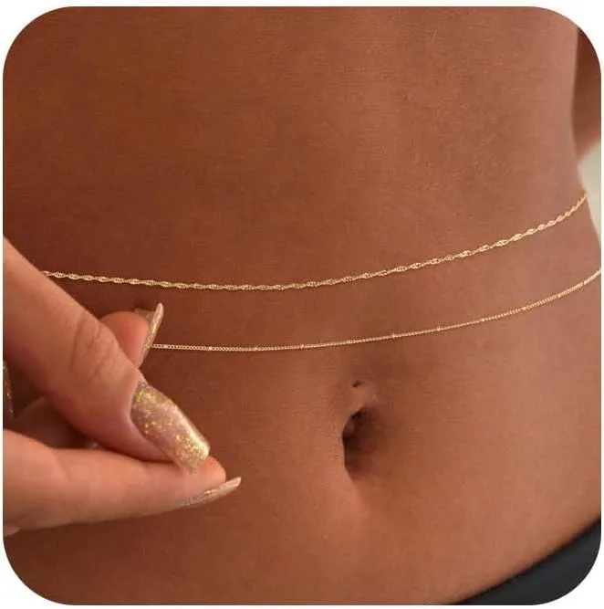 14k placcato oro 26-33 pollici - Body Jewelry For Sale recensione e prezzo