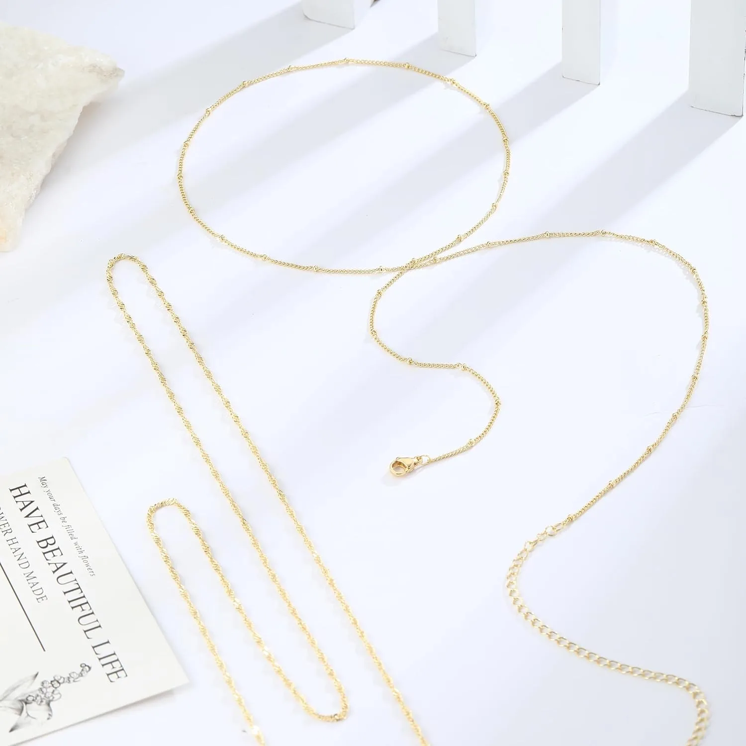 14k placcato oro 26-33 pollici - Body Jewelry For Sale recensione e prezzo