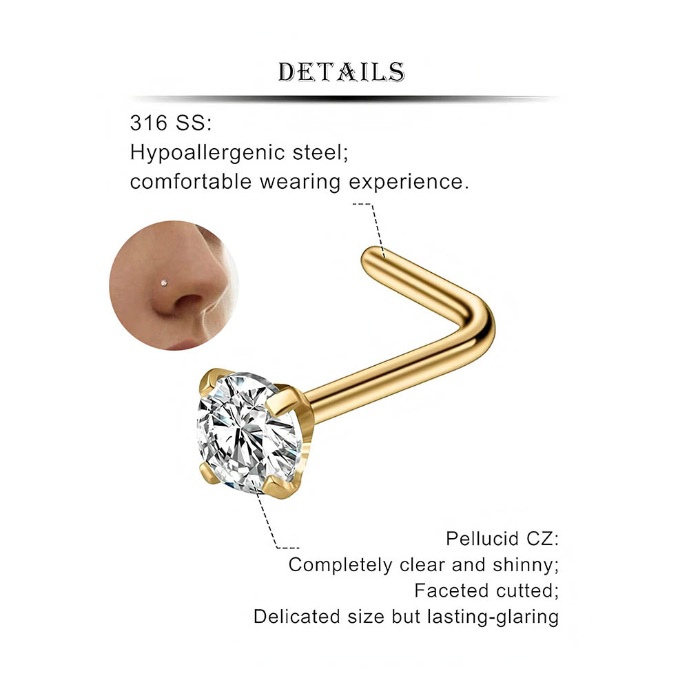 Set completo da 12 pezzi Borch - Body Jewelry Nose Studs recensione e prezzo