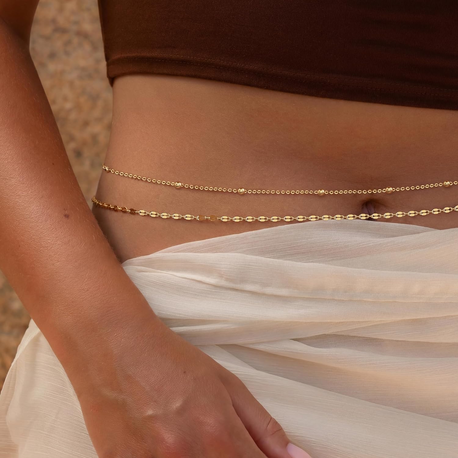 Catena da Vita Placcata Oro 14 - Body Jewelry For Sale recensione e prezzo