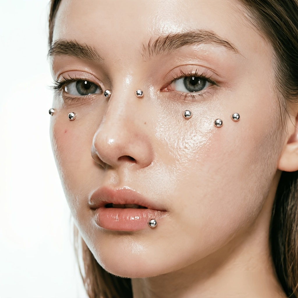 Set di 4 pezzi di piercing fin - Body Jewelry Nose Studs recensione e prezzo